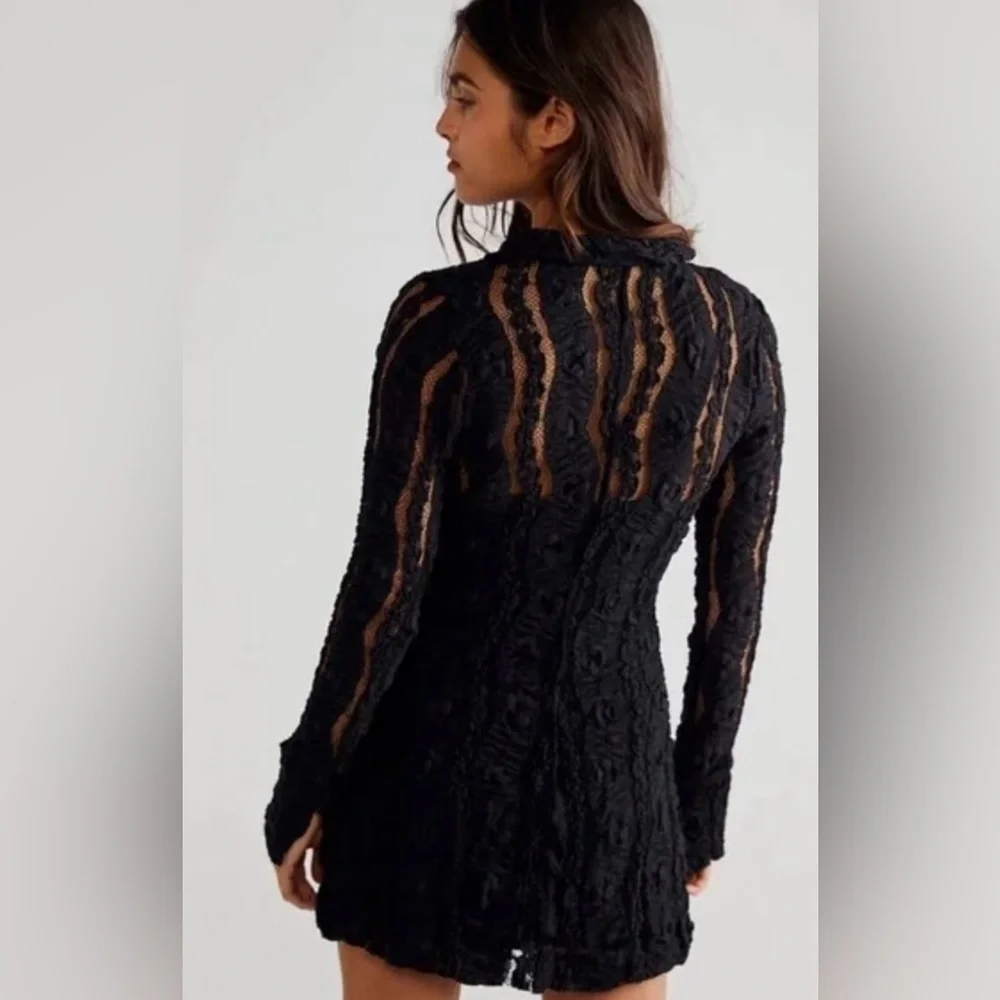 NWT Free People Shayla Lace Mini Dress - Picture 2 of 15